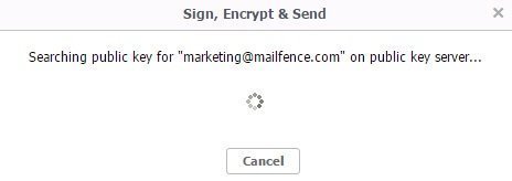 keystore OpenPGP Mailfence