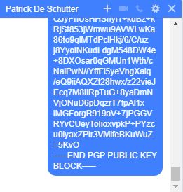 OpenPGP public key text 
