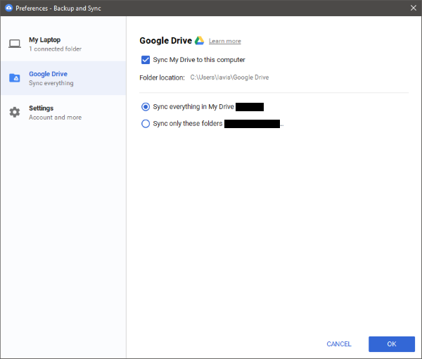 Google drive - migrate documents to mailfence