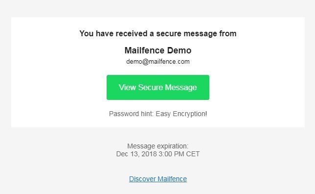 Zugriff auf eine symmetrisch oder Passwort-verschlüsselte Nachricht