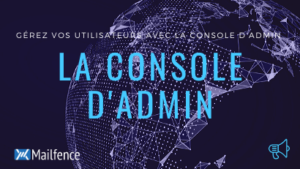 la console d'admin