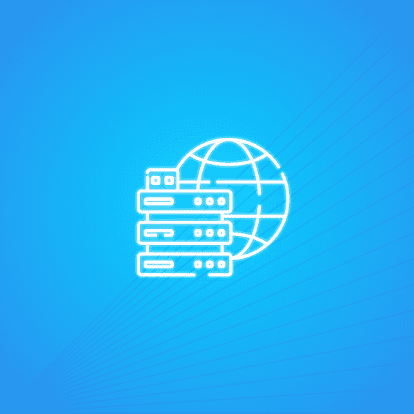 Vector of servers around the globe