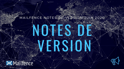 Notes de version Mailfence Juin 2020