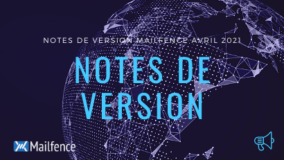 Notes de version Mailfence d'avril 2021
