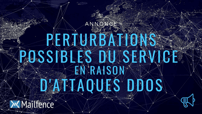 Perturbations possibles du service en raison d'attaques DDoS