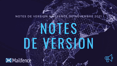 Notes de version Mailfence de novembre 2021