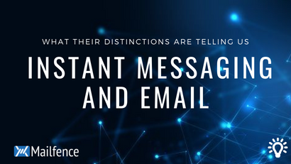 What distinguishes instant messaging from email