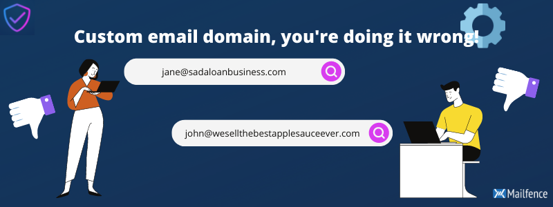 Custom email domain, you're doing it wrong