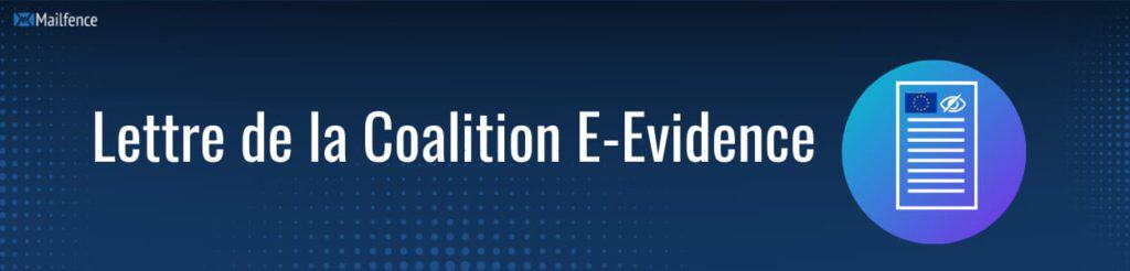 Lettre de la coalition E-Evidence Lettre de la coalition E-Evidence