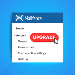screenshot of mailfence email user interface