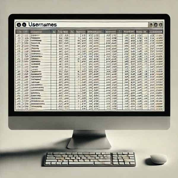 Um ataque de pulverização começa com um banco de dados de nomes de usuário