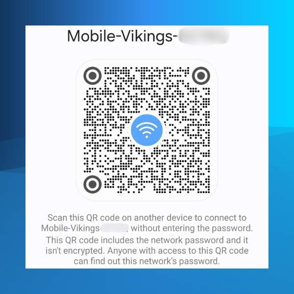 How to share a password via QR code