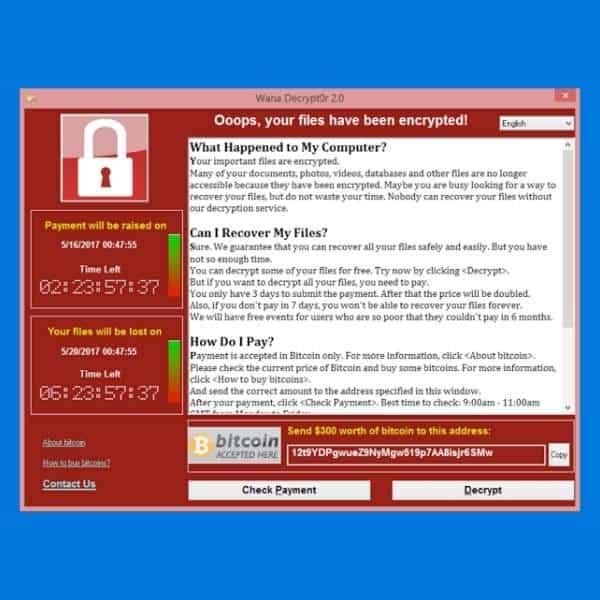 This is what the WannaCry ransomware attack looked like