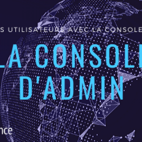 la console d'admin