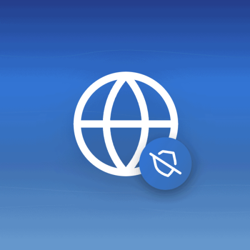 Globe icon with shield-off badge representing PHP2Shell vulnerability